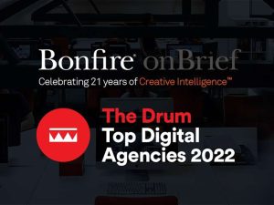 The Drum: Bonfire Top 40 for building brilliant brands and Top 50 for digital marketing!